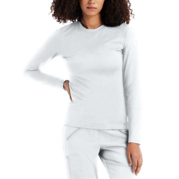 White Cross WT130 Women's Crewneck Underscrub Tee - White