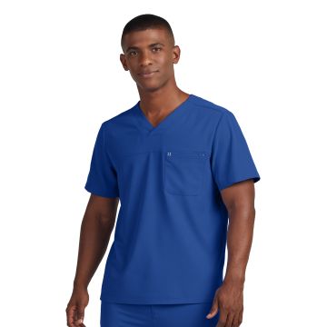 White Cross WT131 Men's Two-Pocket Fluid Resistant V-Neck Top - Royal