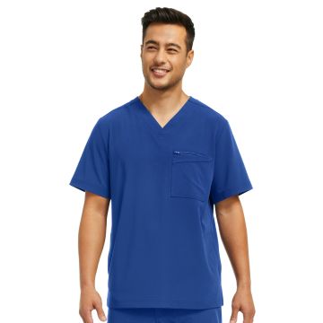 White Cross WT151 Men's Four-Pocket V-Neck Top - Royal