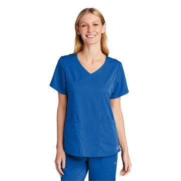 Wink WW4268 Wink &#153;  Women's Premiere Flex &#153;  Mock Wrap Top WW4268 - Royal