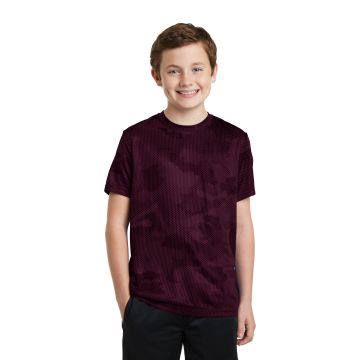 Sport-Tek &  Youth CamoHex Tee. YST370