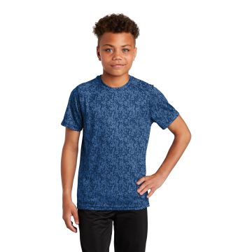 Sport-Tek YST460 Sport-Tek Youth Digi Camo Tee. YST460 - Royal