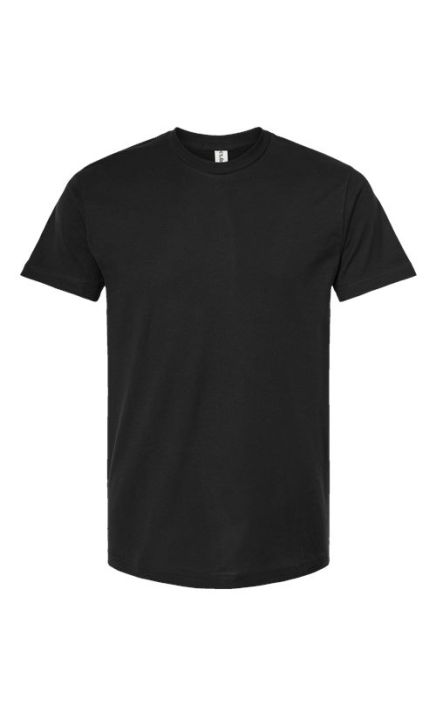 Tultex 202 Fine Jersey T-Shirt - Black