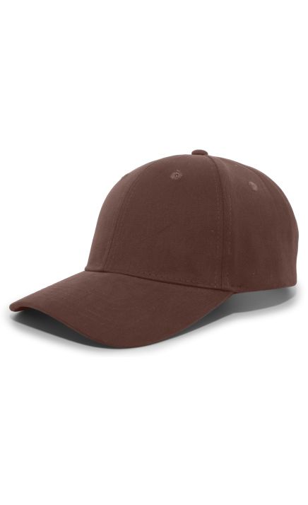 Augusta Sportswear 101C Brushed Cotton Twill Hook-And-Loop Adjustable Cap - BROWN