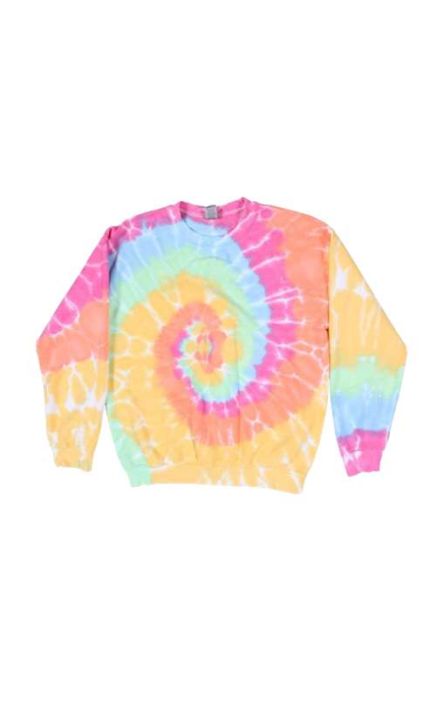 Dyenomite 681VR Blended Tie-Dyed Crewneck Sweatshirt