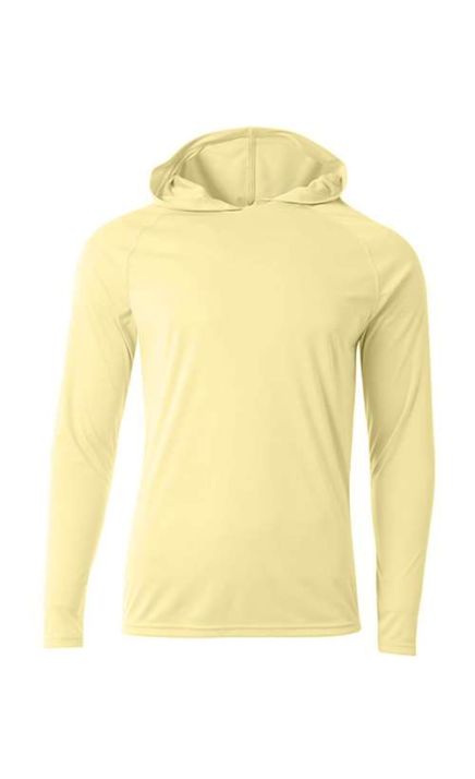 A4 N3409 Cooling Performance Hooded Long Sleeve T-Shirt