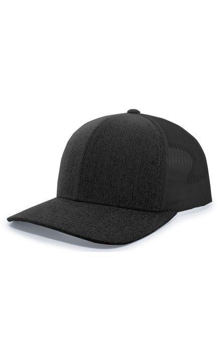 Augusta Sportswear 110C Heather Trucker Snapback Cap