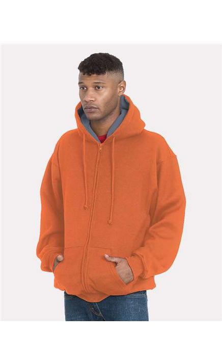 Bayside 940 USA-Made Super Heavy Thermal Lined Full-Zip Hooded Sweatshirt