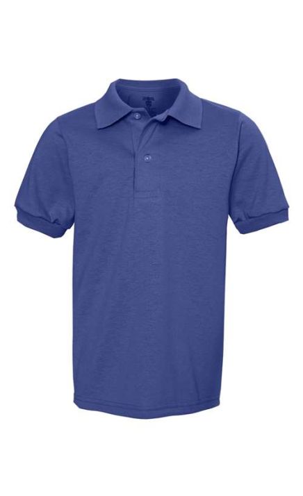 Jerzees 437YR SpotShield Youth 50/50 Polo