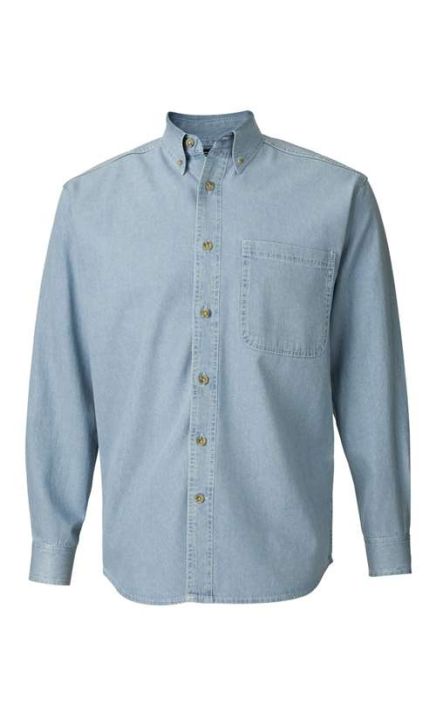 Sierra Pacific 7211 Denim Long Sleeves Shirt Tall Sizes