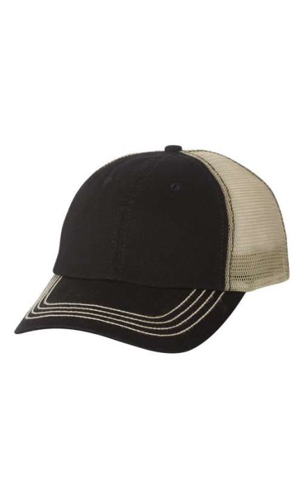 Mega Cap 6894 Washed Twill Trucker