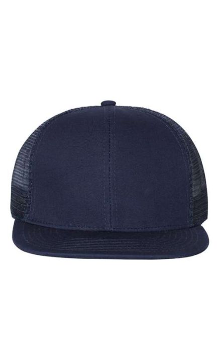 Mega Cap 6997B Flat Bill Six-Panel Trucker