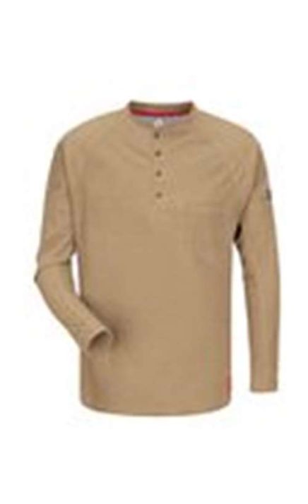 Bulwark QT20L Long Sleeve Henley Sizes