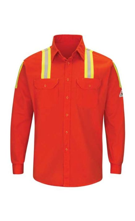 Bulwark SLATORL Enhanced Visibility Long Sleeve Uniform Shirt - Sizes