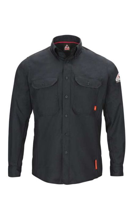 Bulwark QS50 iQ Series Long Sleeve Comfort Woven Lightweight Shirt