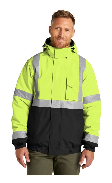 CornerStone CSJ500 ANSI 107 Class 3 Economy Waterproof Insulated Bomber Jacket