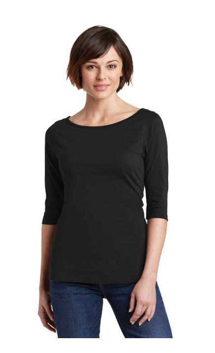 District DM107L Women's Perfect Weight 3/4-Sleeve Tee