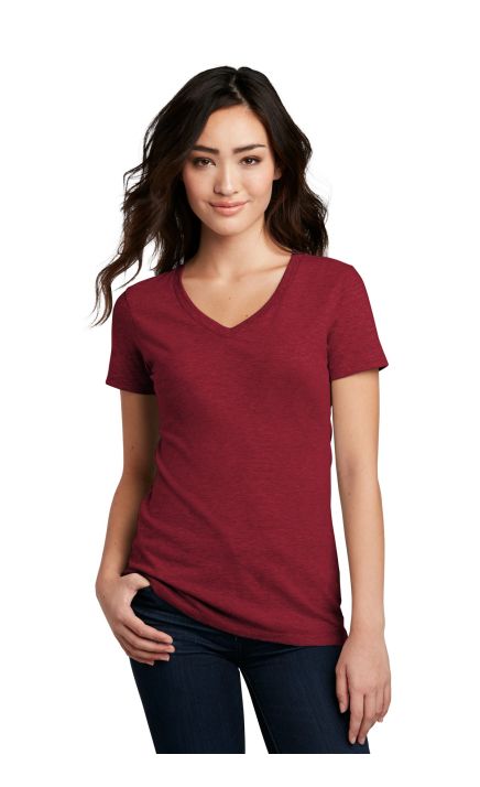 District DM1190L Women's Perfect Blend V-Neck Tee