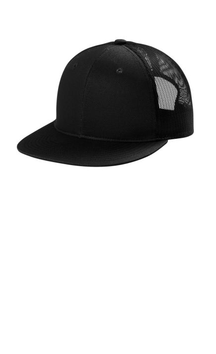 Port Authority &  Snapback Flat Bill Trucker Cap C117