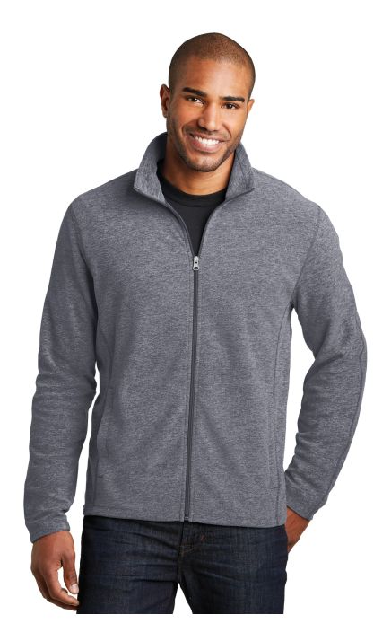 Port Authority &  Heather Microfleece Full-Zip Jacket. F235