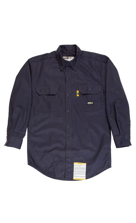 Berne FRSH10 Men's Flame-Resistant Button-Down Work Shirt