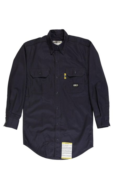 Berne FRSH10T Men's Tall Flame-Resistant Button Down Work Shirt