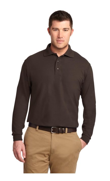 Port Authority &  Silk Touch™ Long Sleeve Polo.  K500LS