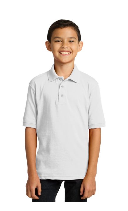 Port & Company &  Youth Core Blend Jersey Knit Polo. KP55Y