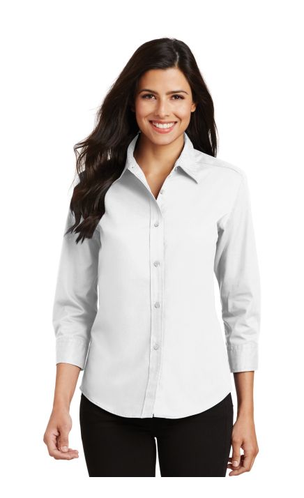 Port Authority &  Ladies 3/4-Sleeve Easy Care Shirt. L612