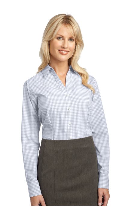 Port Authority &  Ladies Plaid Pattern Easy Care Shirt. L639