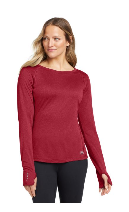 OGIO Women's Long Sleeve Pulse Crew. LOE321