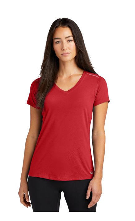 OGIO Women's Peak V-Neck Tee. LOE337