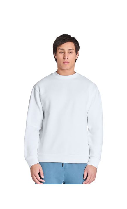 Lane Seven LS16004 Unisex Urban Pigment-Dyed Crewneck Sweatshirt - WHITE