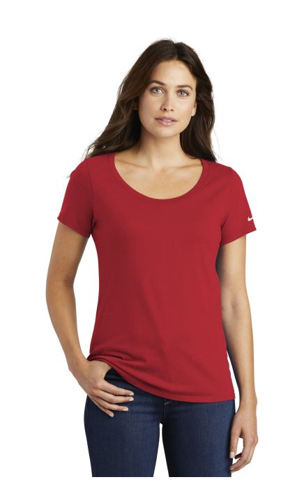 DISCONTINUED Nike Ladies Core Cotton Scoop Neck Tee. NKBQ5236