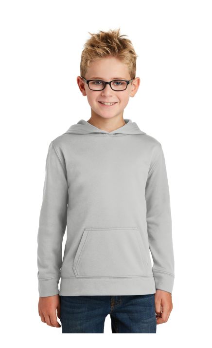 Port & Company & Youth Performance Fleece Pullover Hooded Sweatshirt. PC590YH