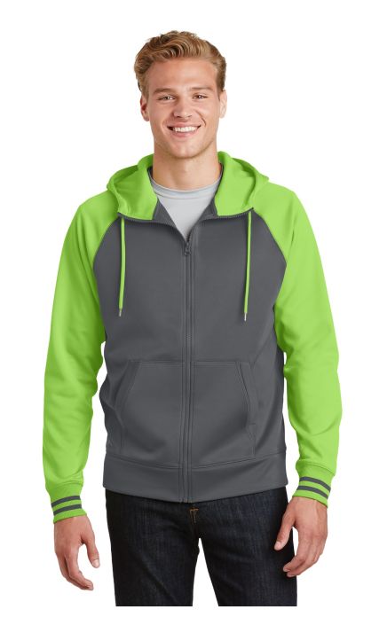 Sport-Tek &  Sport-Wick &  Varsity Fleece Full-Zip Hooded Jacket. ST236