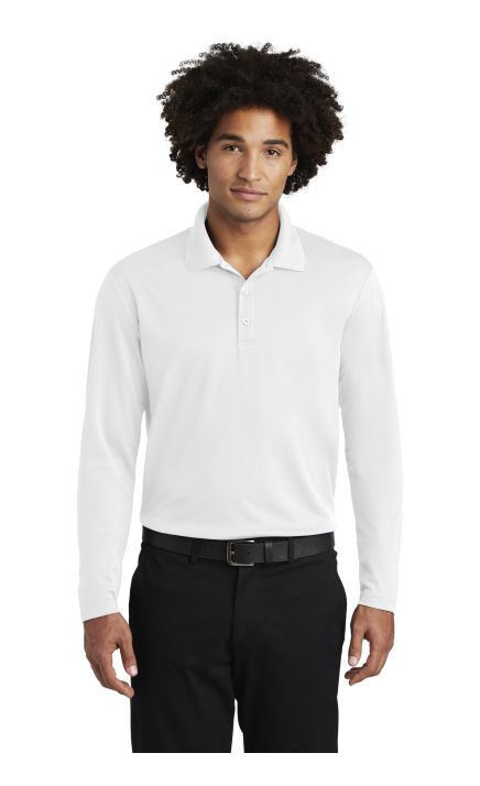 Sport-Tek  &  PosiCharge  &  RacerMesh  &  Long Sleeve Polo. ST640LS