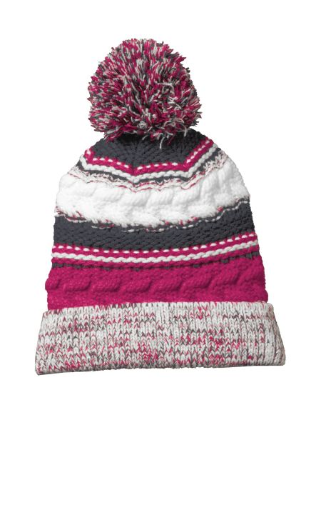 Sport-Tek &  Pom Pom Team Beanie. STC21