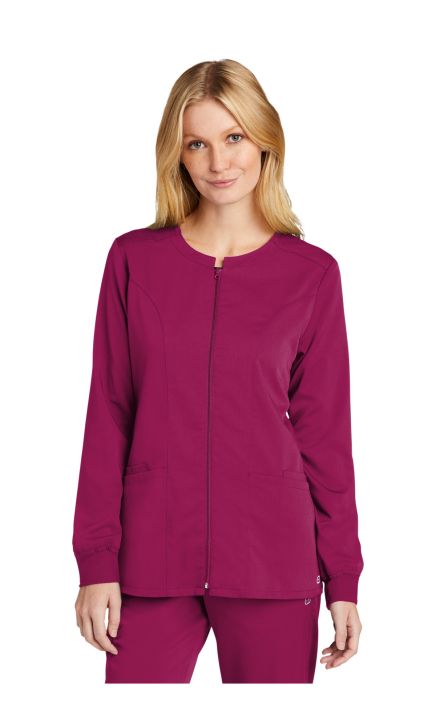 Wonderwink WW4088 Women's Premiere Flex Full-Zip Scrub Jacket
