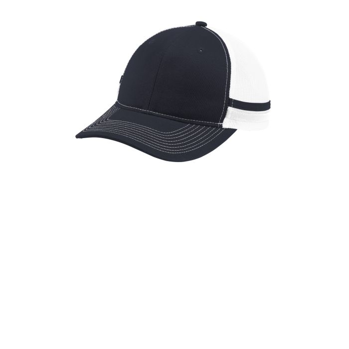 Port Authority  &  Two-Stripe Snapback Trucker Cap. C113