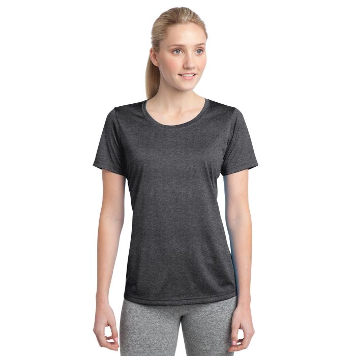 Sport-Tek &  Ladies Heather Contender &#153;  Scoop Neck Tee. LST360