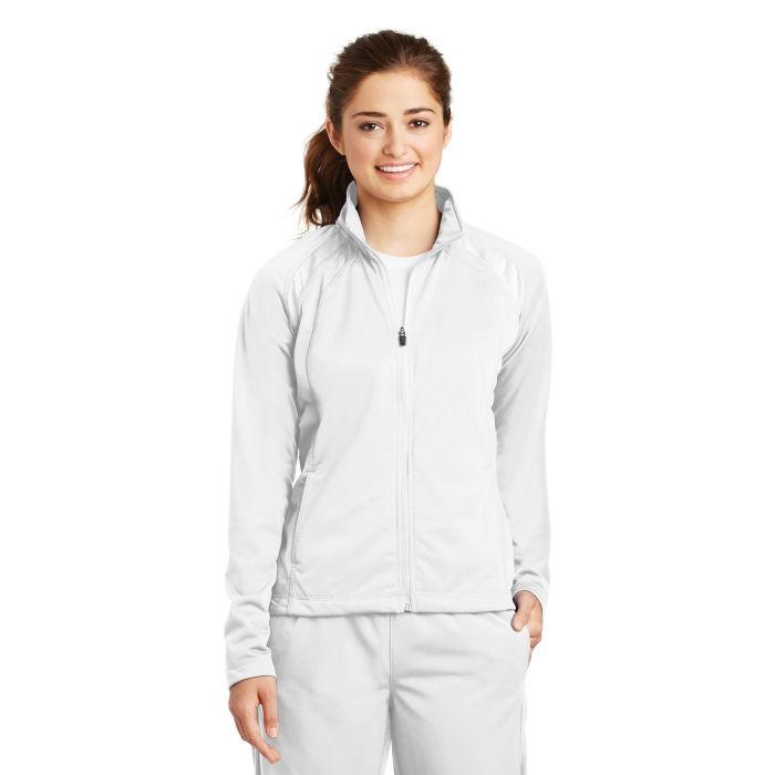 Sport-Tek &  Ladies Tricot Track Jacket. LST90