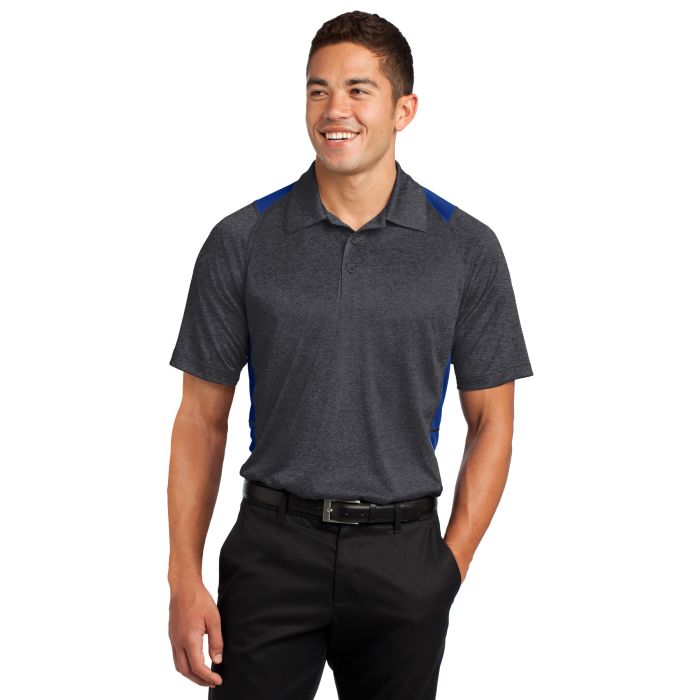 Sport-Tek &  Heather Colorblock Contender &#153;  Polo. ST665
