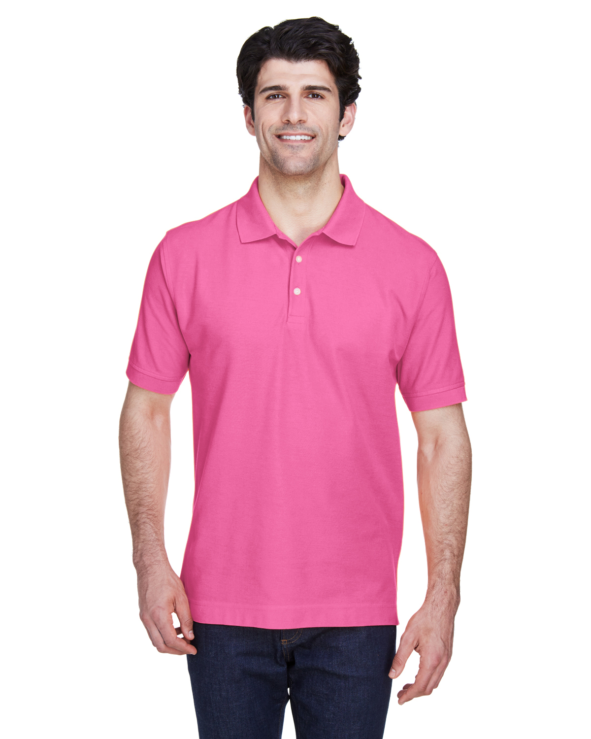 Devon & Jones D100 Men's Pima Piqu Short-Sleeve Polo