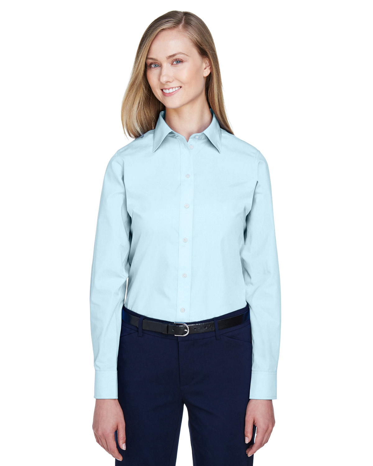 Devon & Jones D620W Women's Crown Collection Solid Broadcloth Woven Shirt