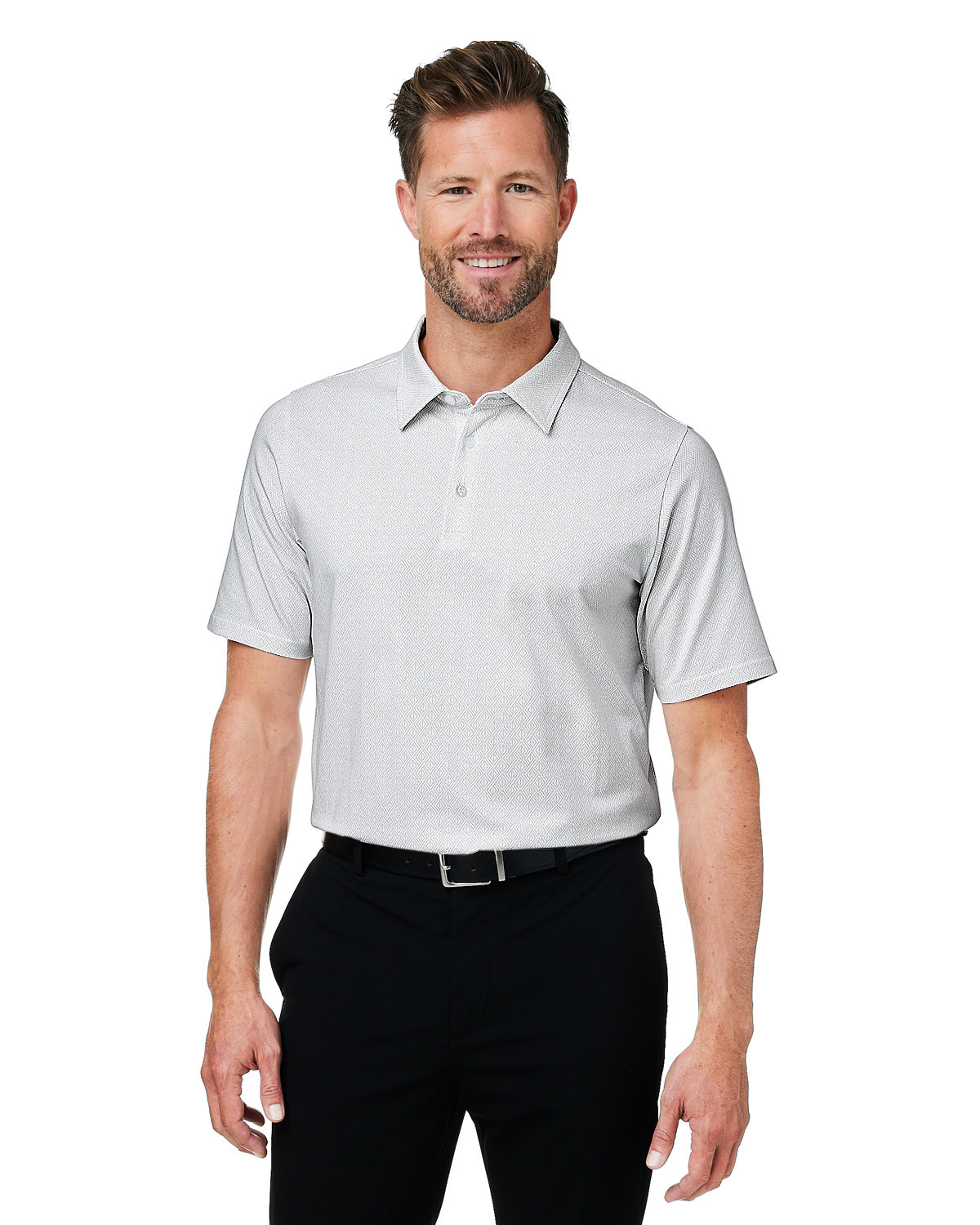 Devon & Jones DG101 Crownlux Performance Men's Geo Polo