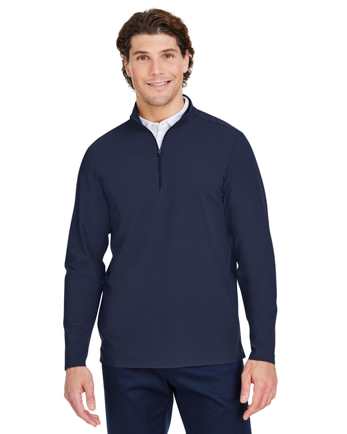 Devon & Jones DG410 Crownlux Performance Men's Windsor Welded Quarter-Zip