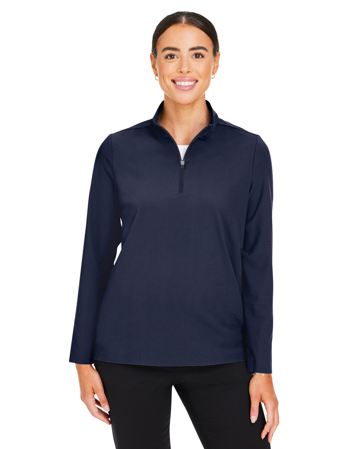 Devon & Jones DG410W Crownlux Performance Women's Windsor Welded Quarter-Zip