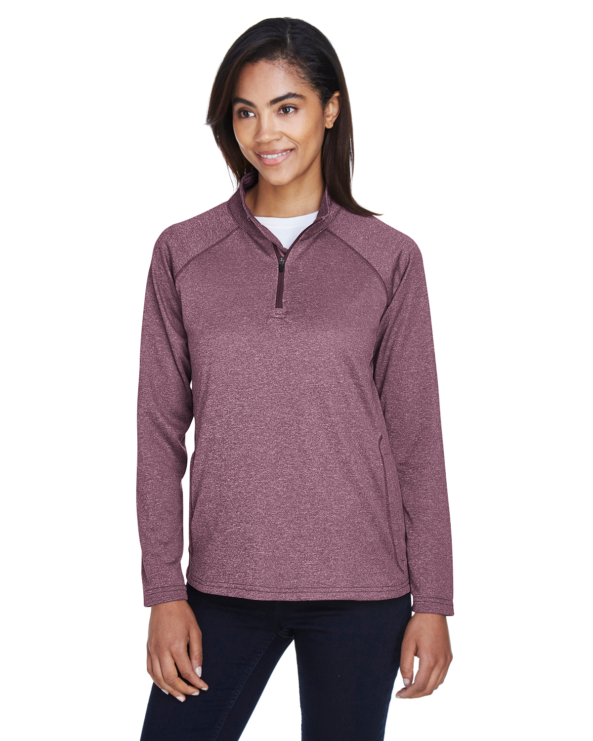 Devon & Jones DG440W Women's Stretch Tech-Shell Compass Quarter-Zip