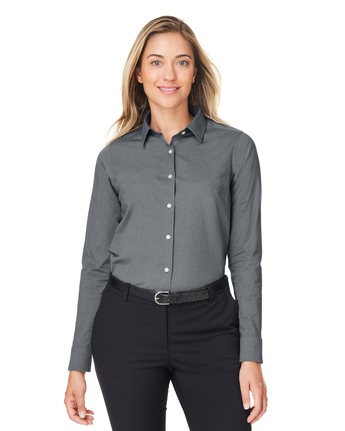 Devon & Jones DG505W CrownLux Performance Ladies' Spencer Poplin Shirt